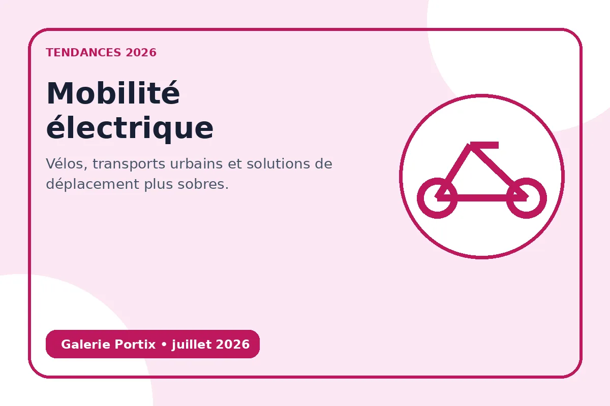 Vélos, transports urbains et solutions de déplacement plus sobres.