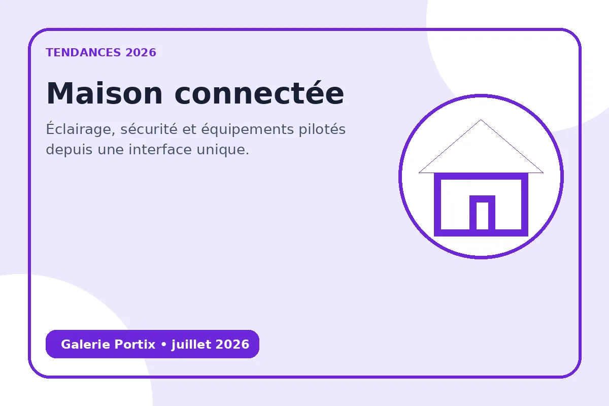 Éclairage, sécurité et équipements pilotés depuis une interface unique.